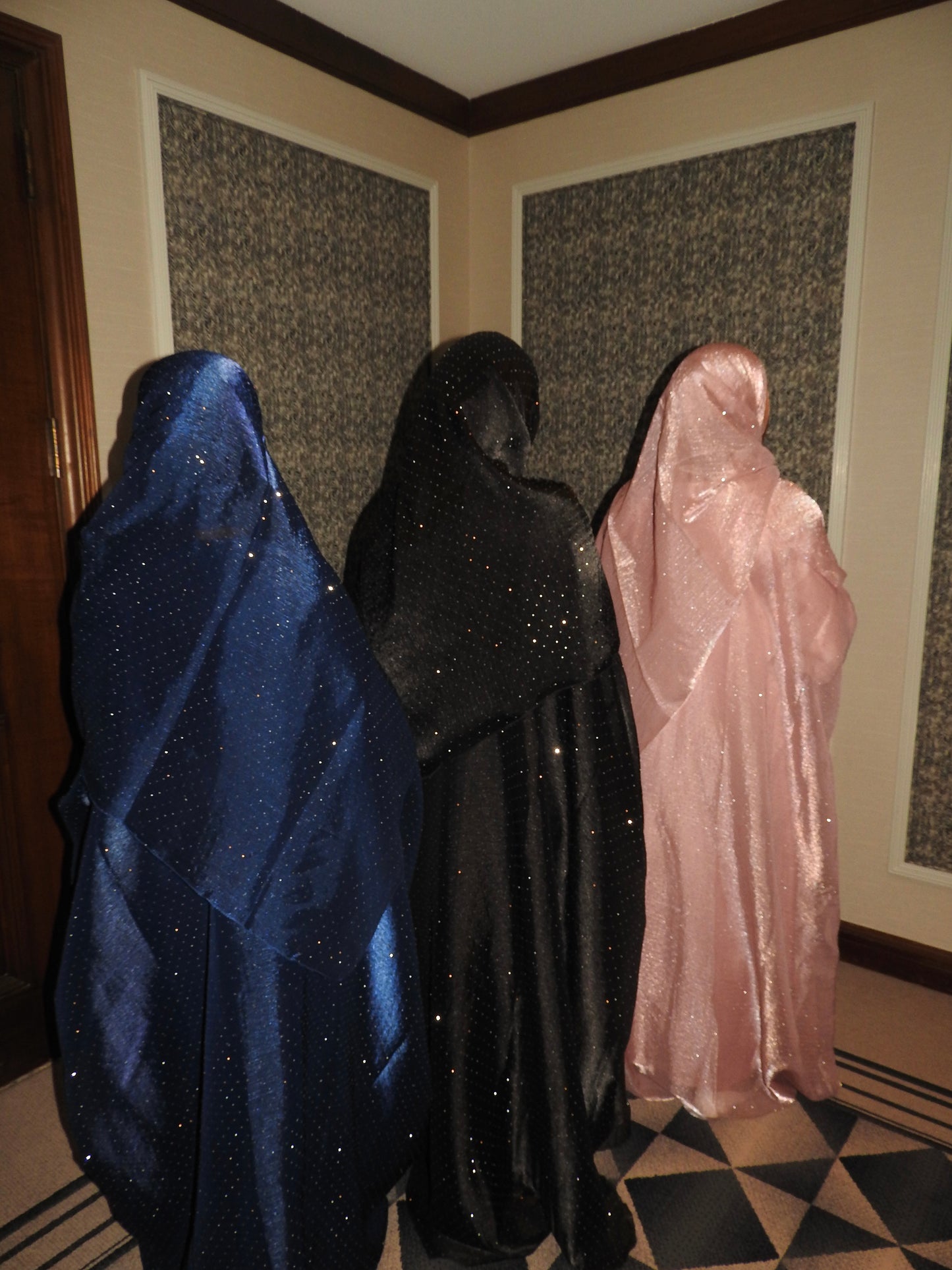 Habiba 3 Piece Abaya in Pink - LIMITED EDITION