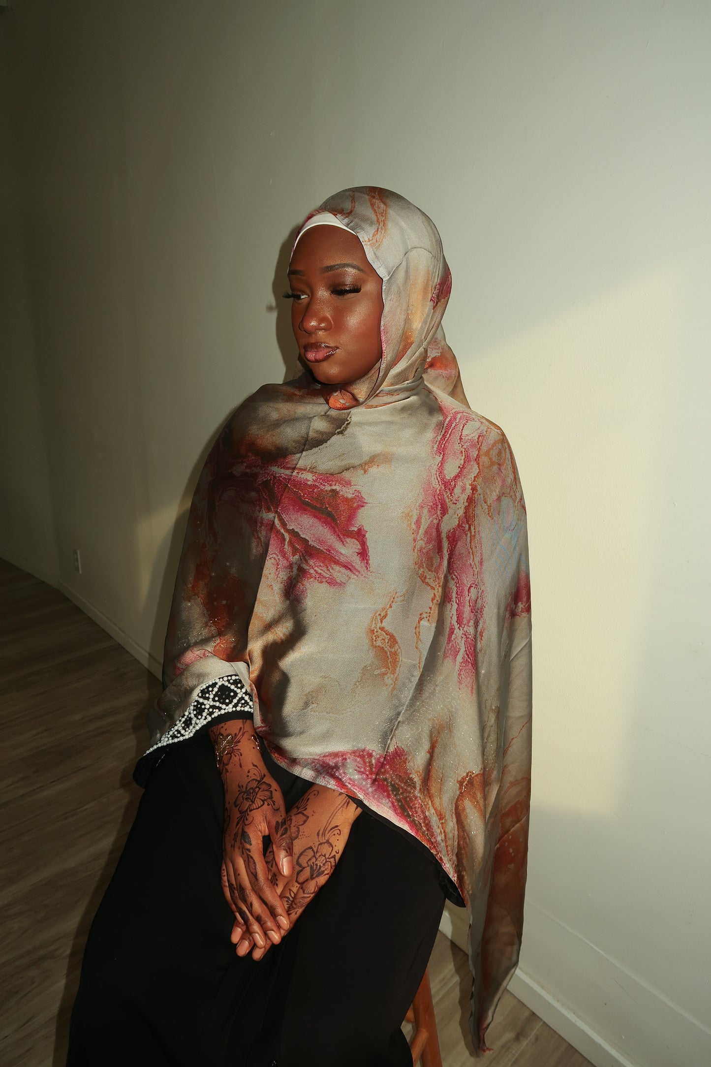 Printed Silk Chiffon Hijab