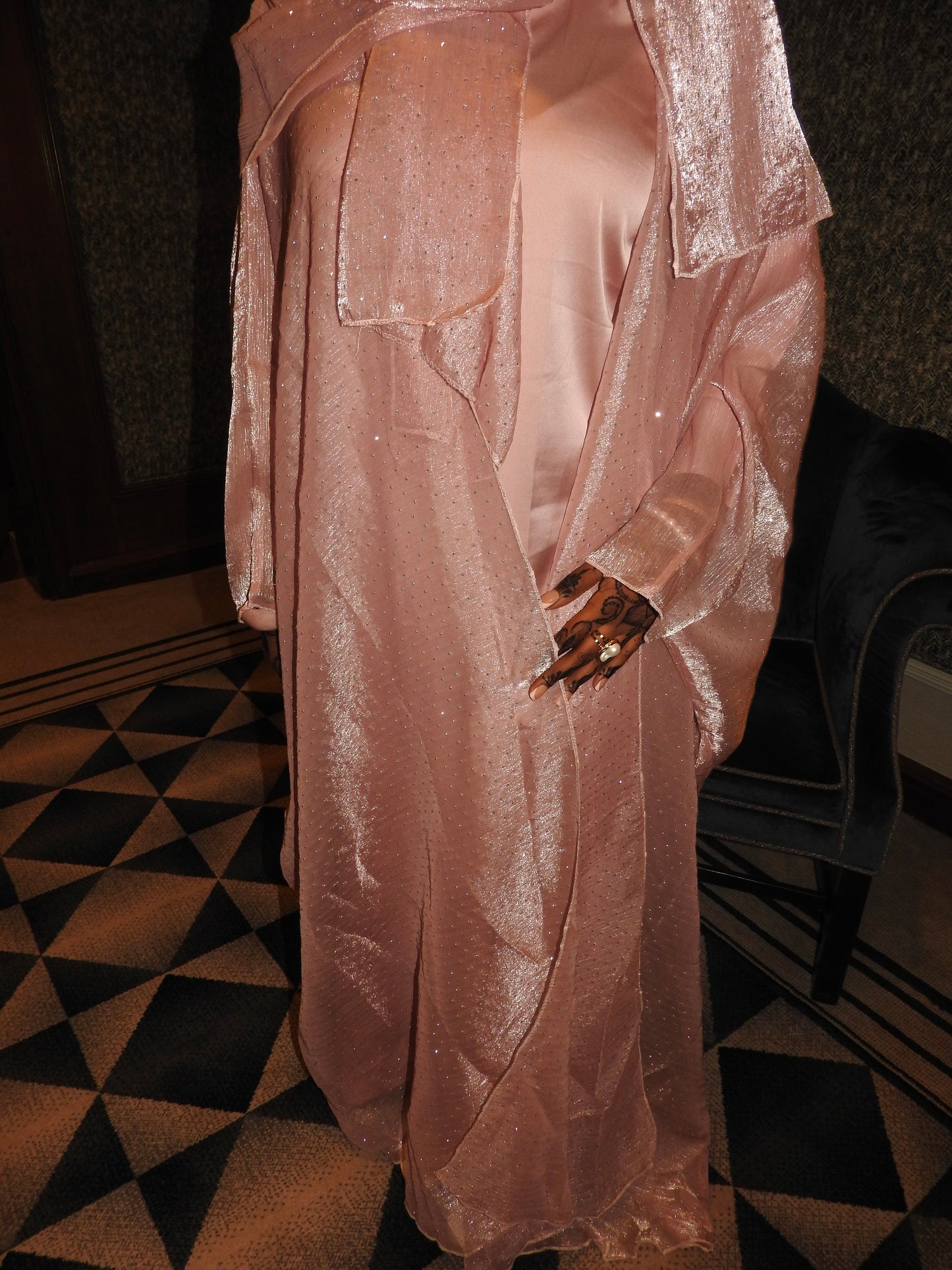 Habiba 3 Piece Abaya in Pink - LIMITED EDITION