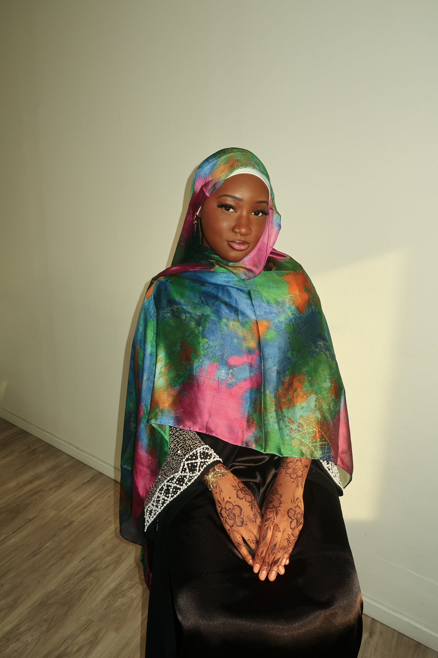 Printed Silk Chiffon Hijab