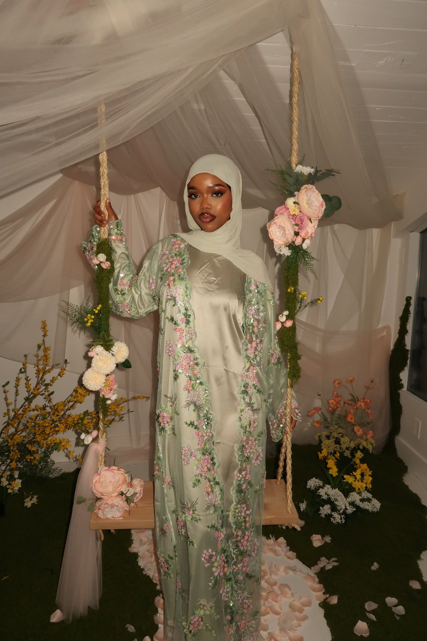 Jannah Abaya Set - Green