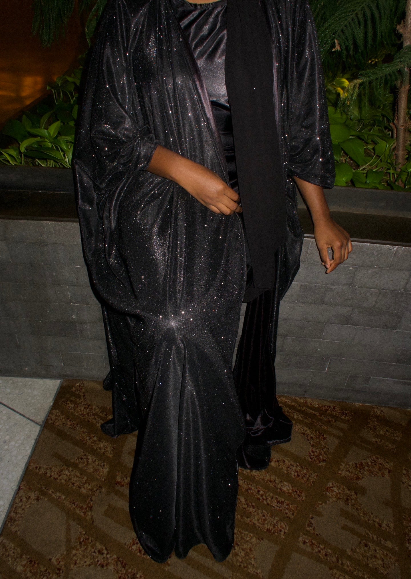 Malaika Abaya Set - Black