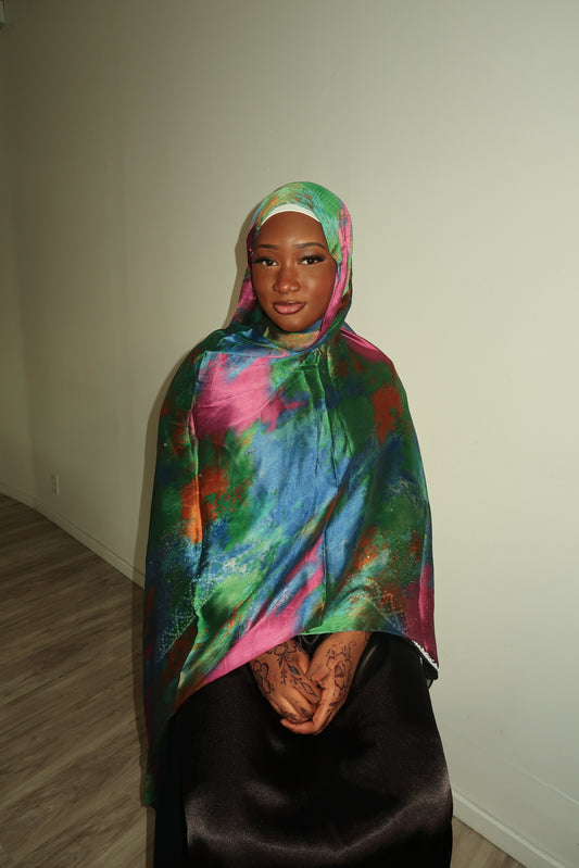 Printed Silk Chiffon Hijab