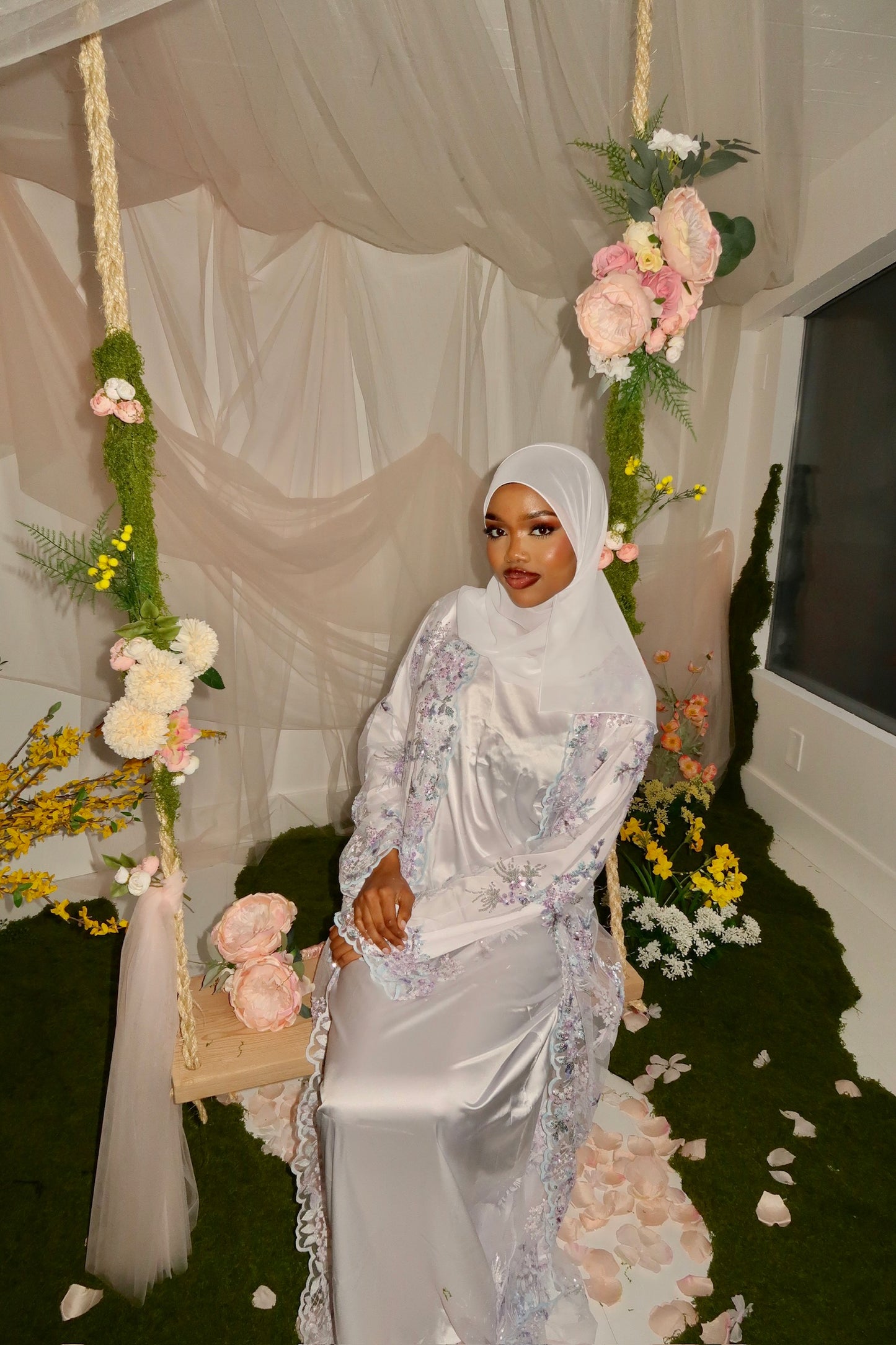 Jannah Abaya Set - Lavender