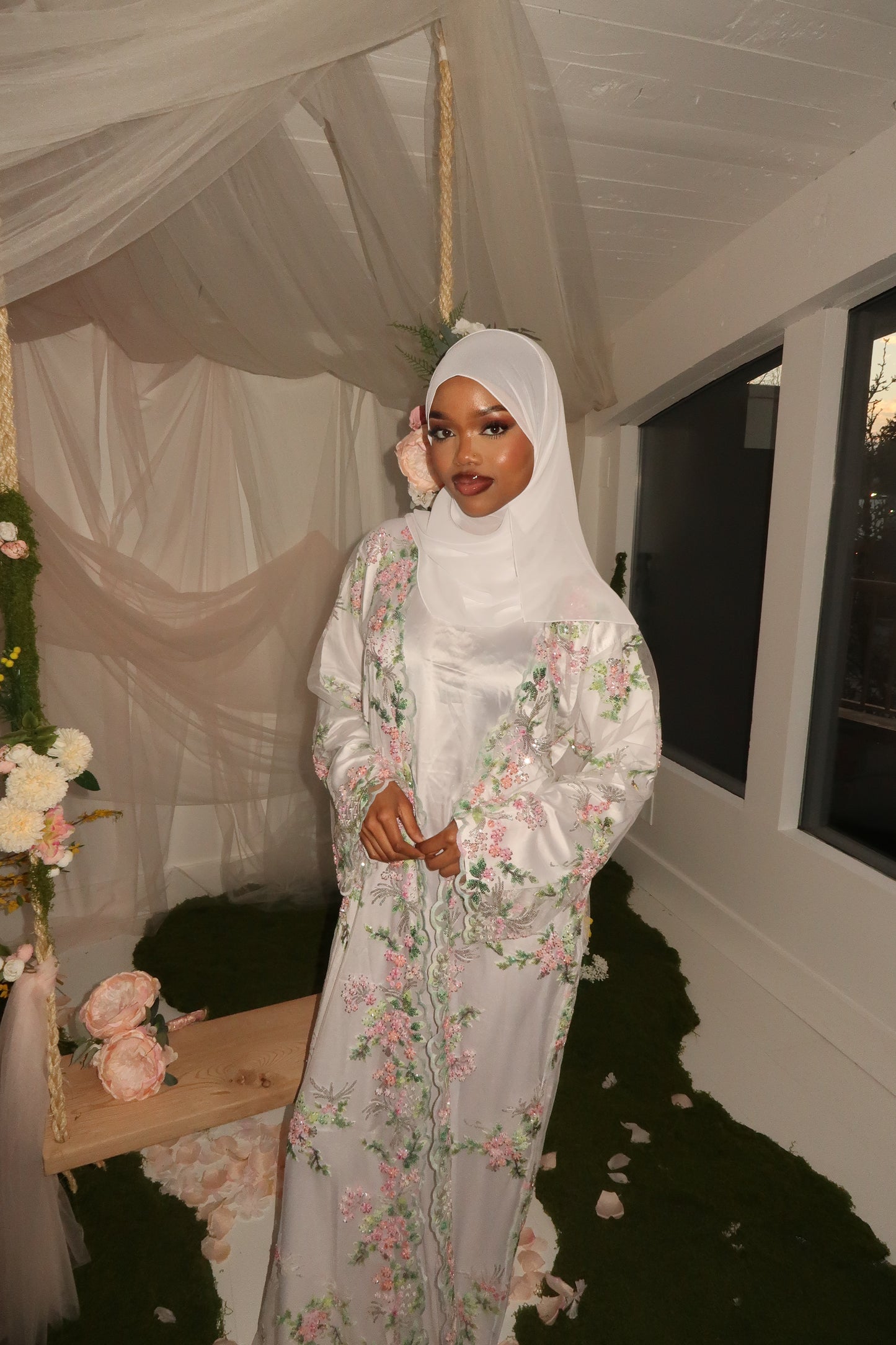 Jannah Abaya Set - White