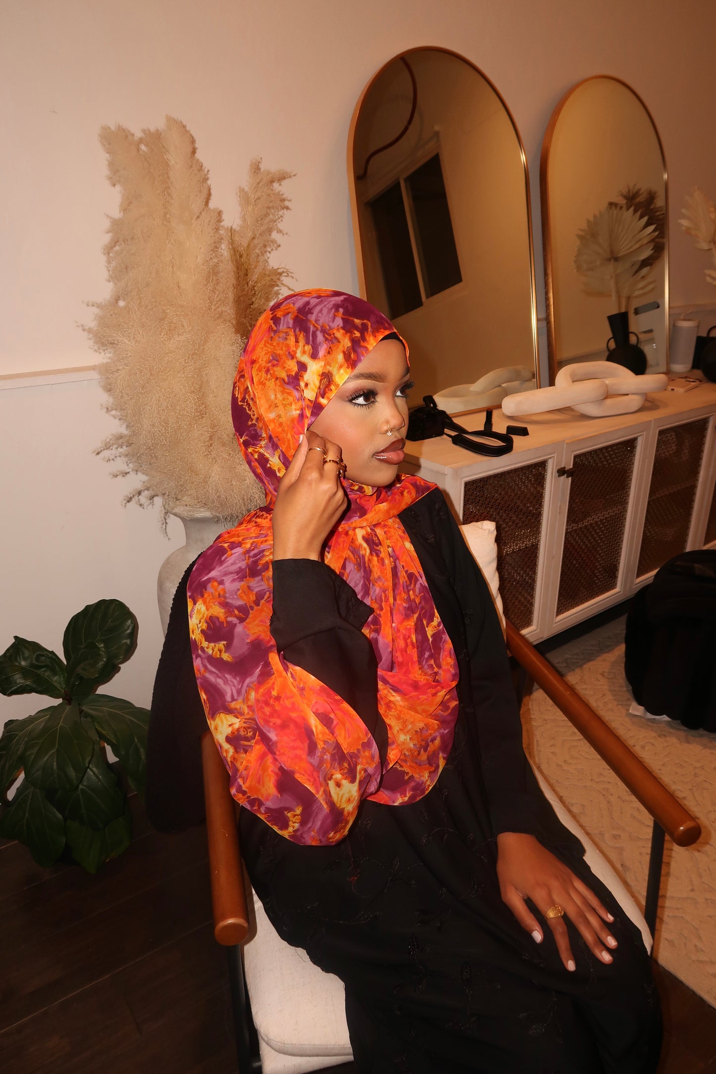 Printed Silk Chiffon Hijab