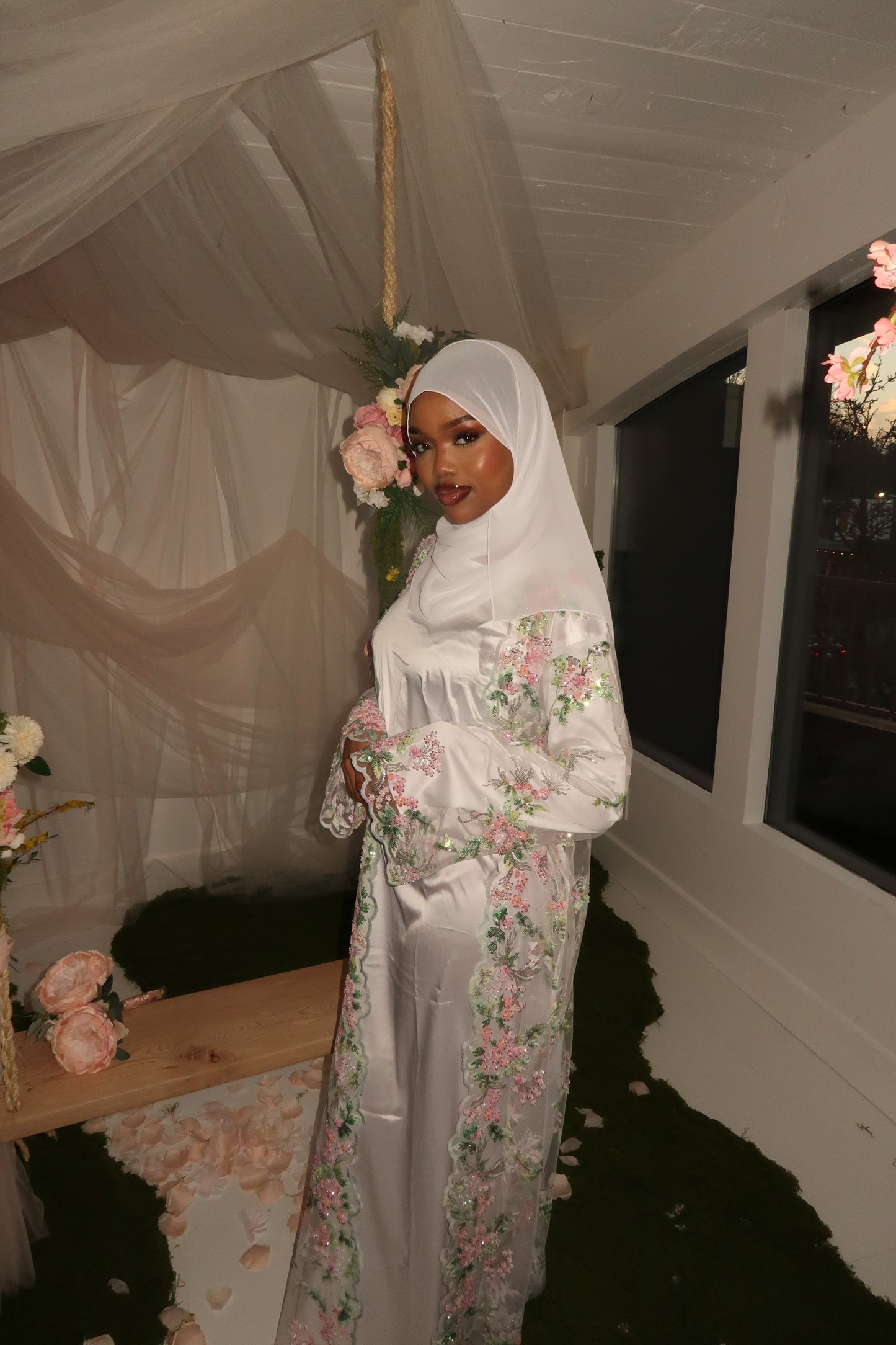 Jannah Abaya Set - White