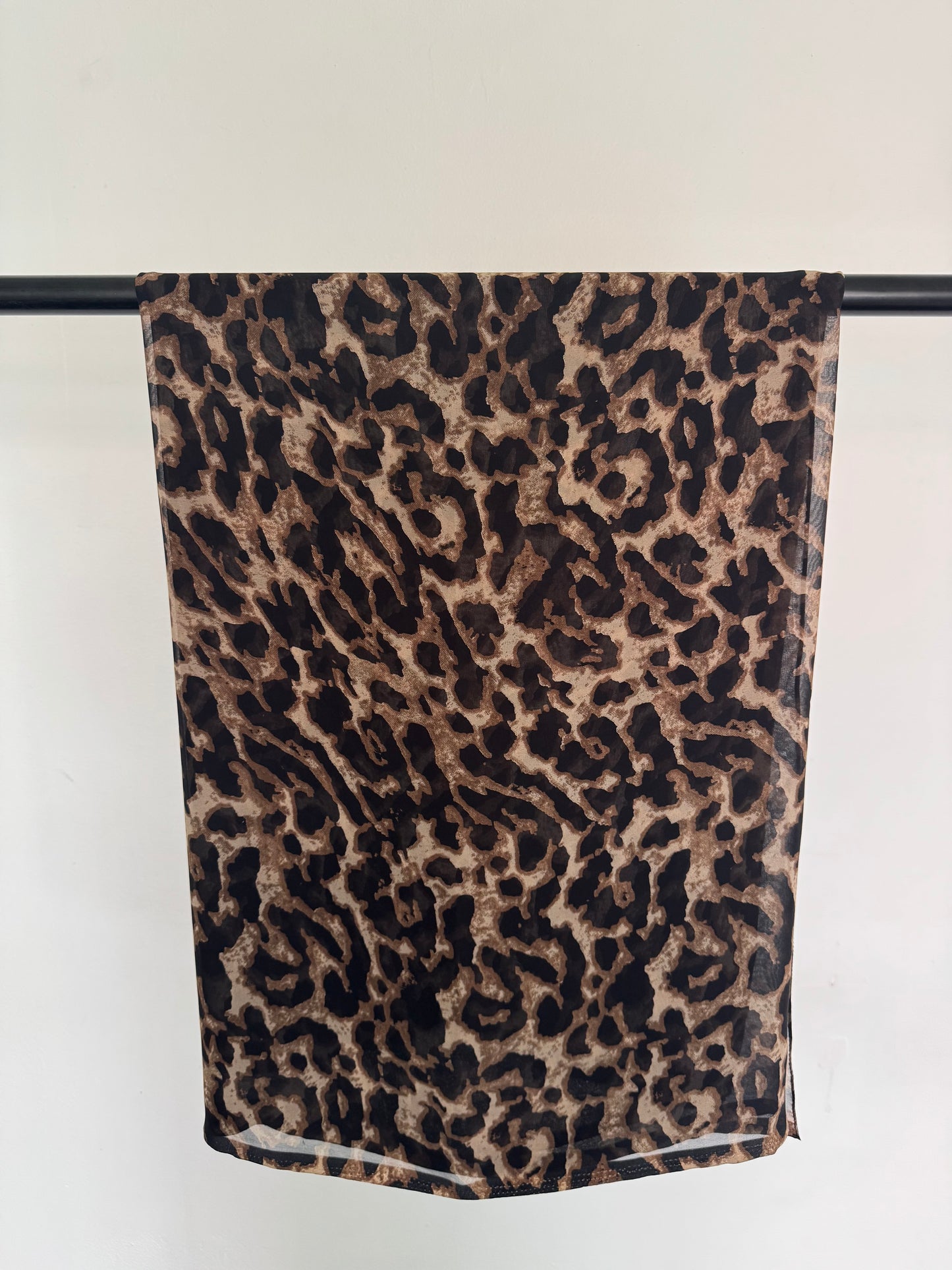 Tan Leopard Print Hijab