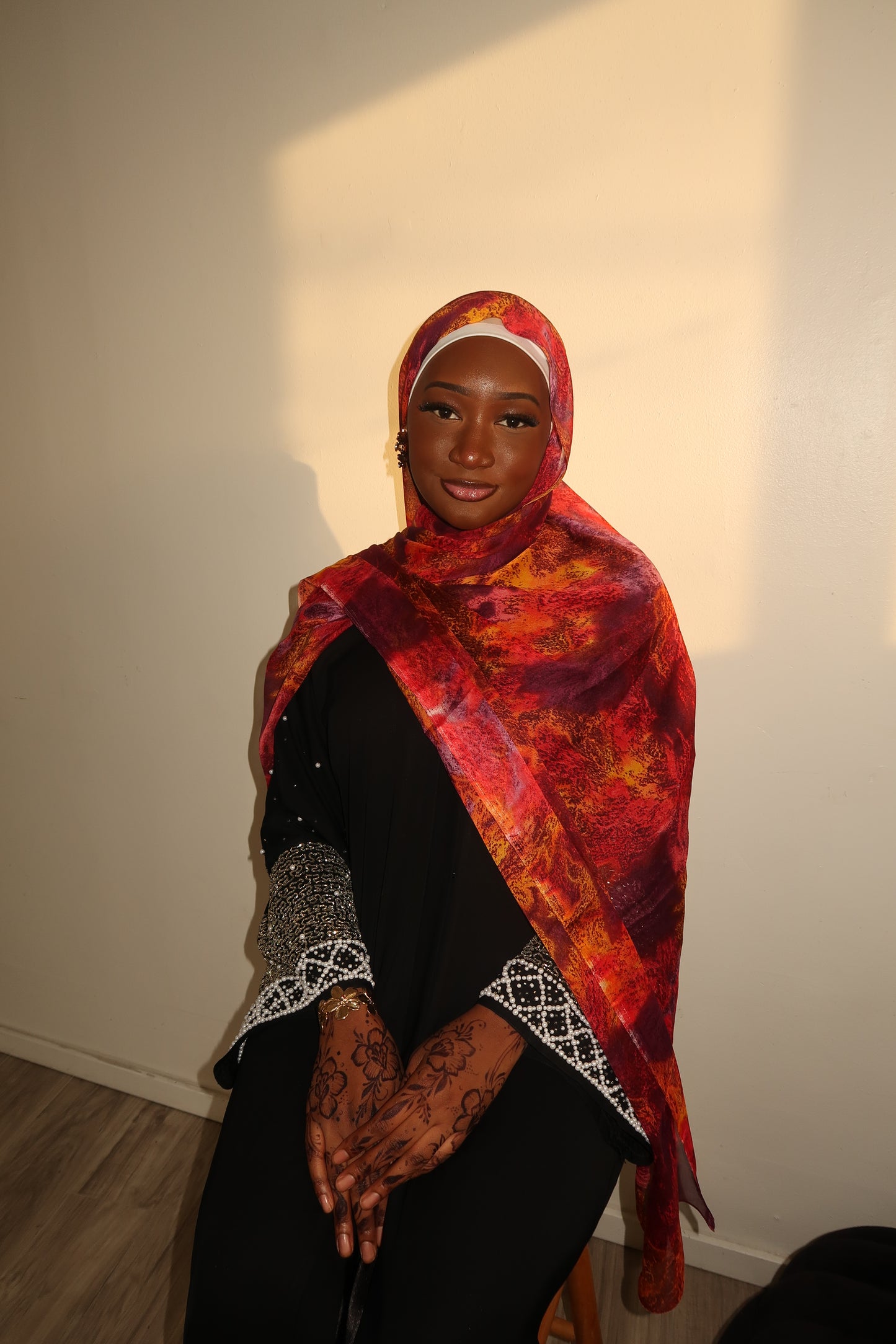Printed Silk Chiffon Hijab