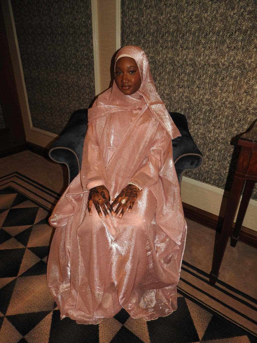 Habiba Abaya Set - Pink