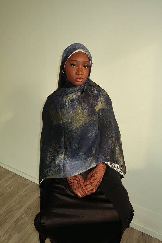 Printed Silk Chiffon Hijab