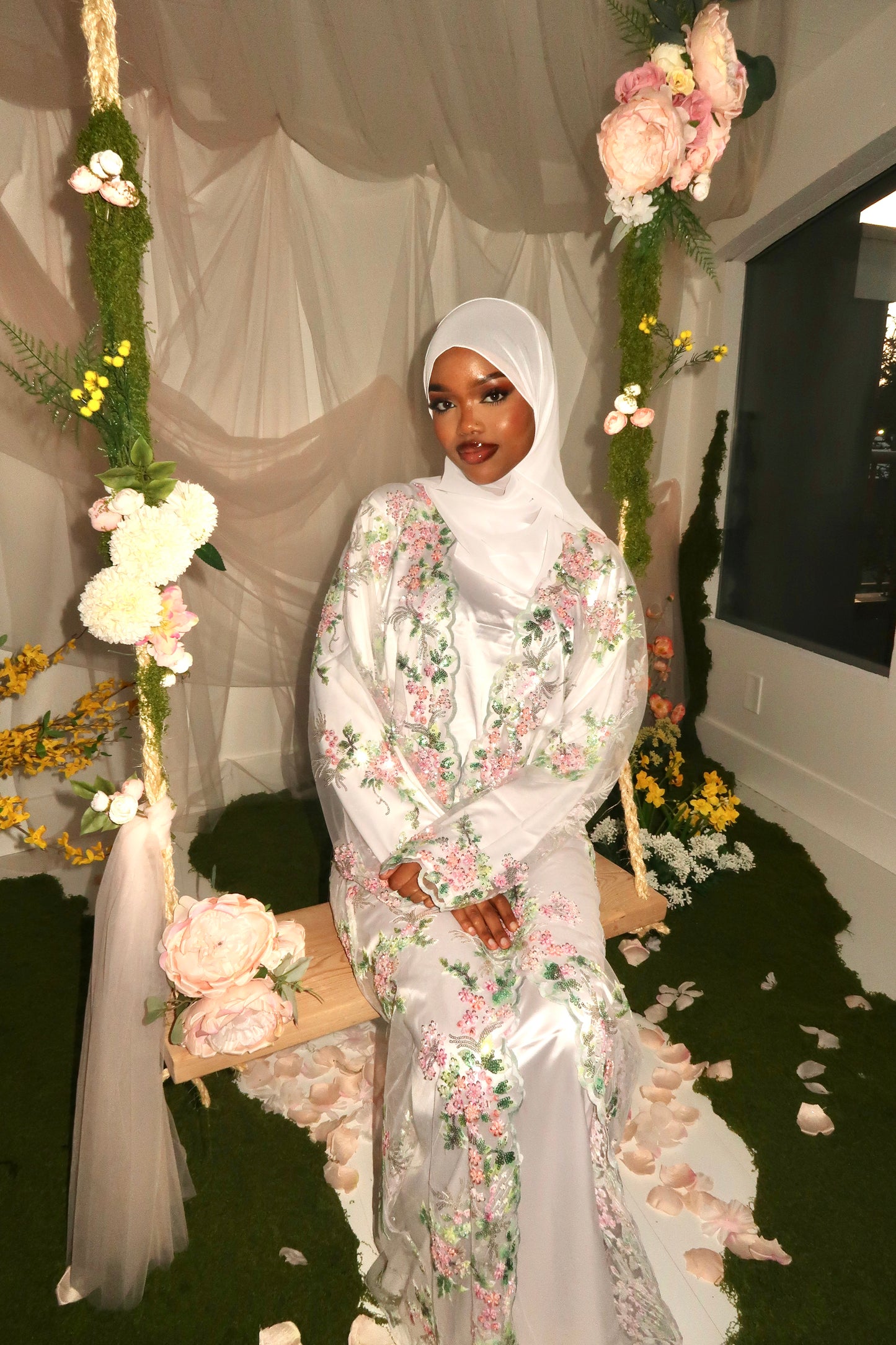 Jannah Abaya Set - White