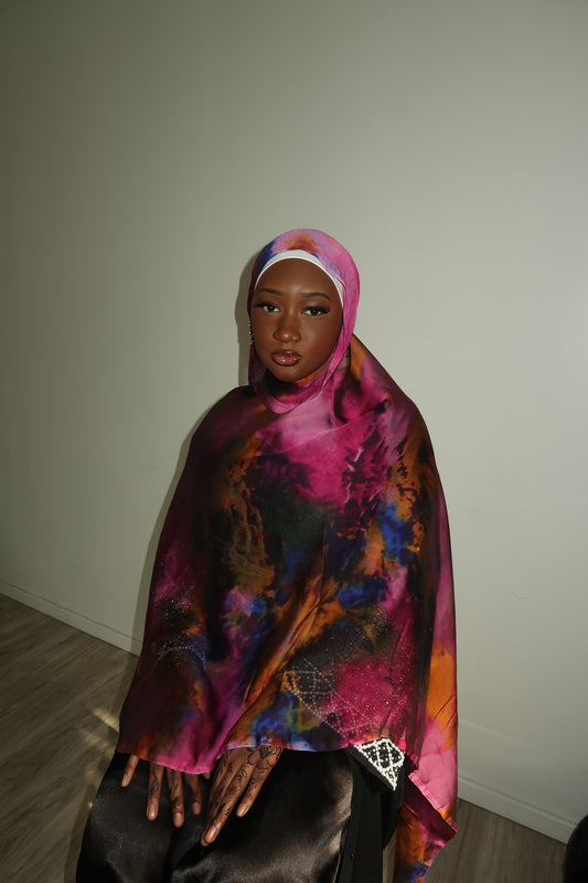 Printed Silk Chiffon Hijab