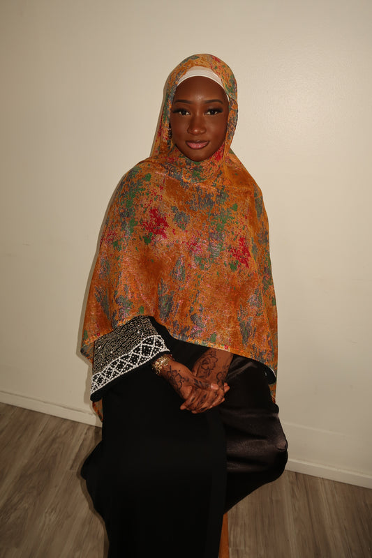 Printed Silk Chiffon Hijab