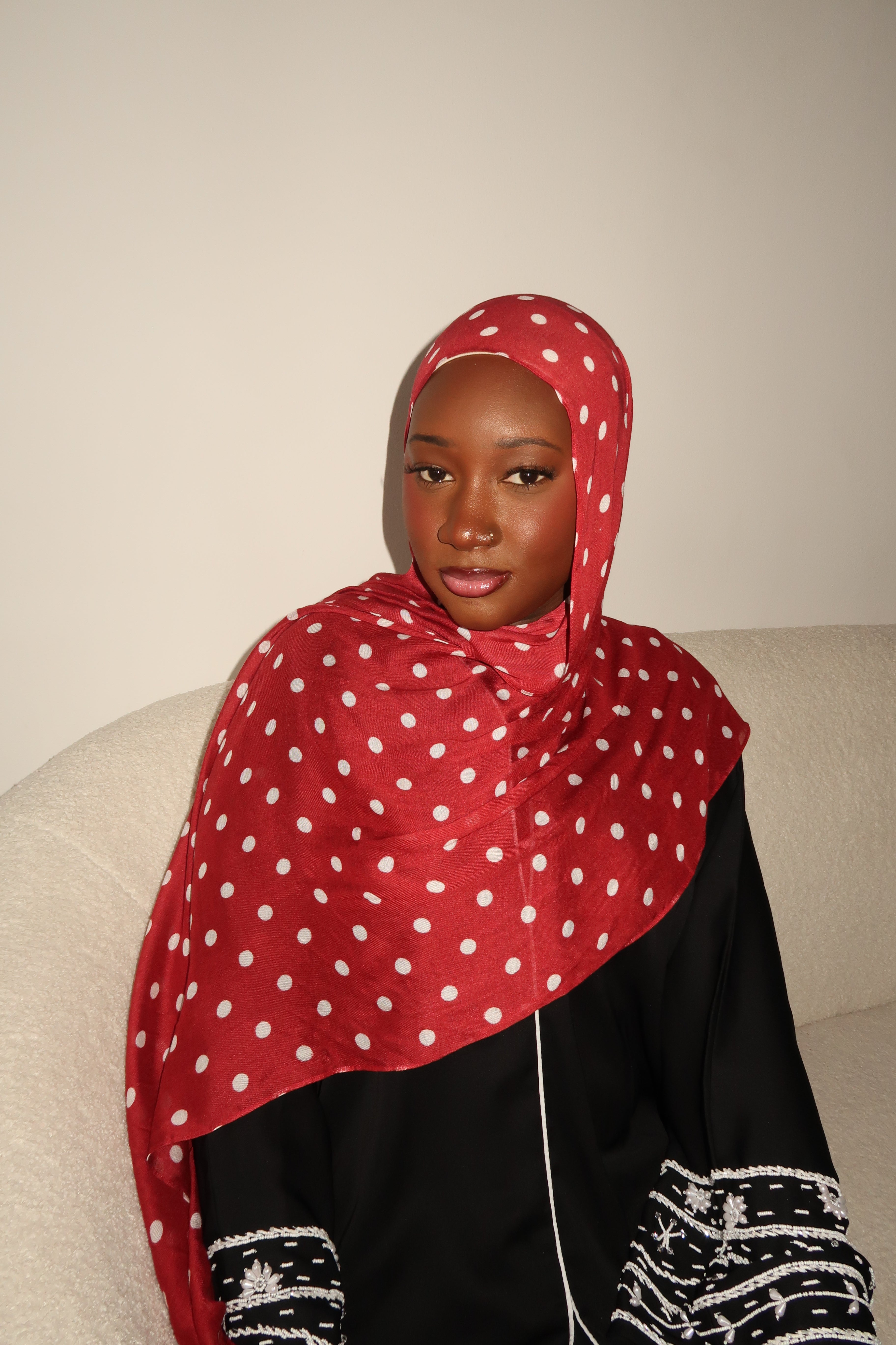 CHERRY POLKA DOT PREMIUM MODAL – SALAAMCOLLECTION