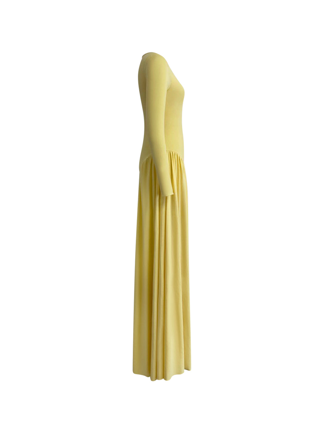 Hayat Long Sleeve Maxi Dress - Butter Yellow