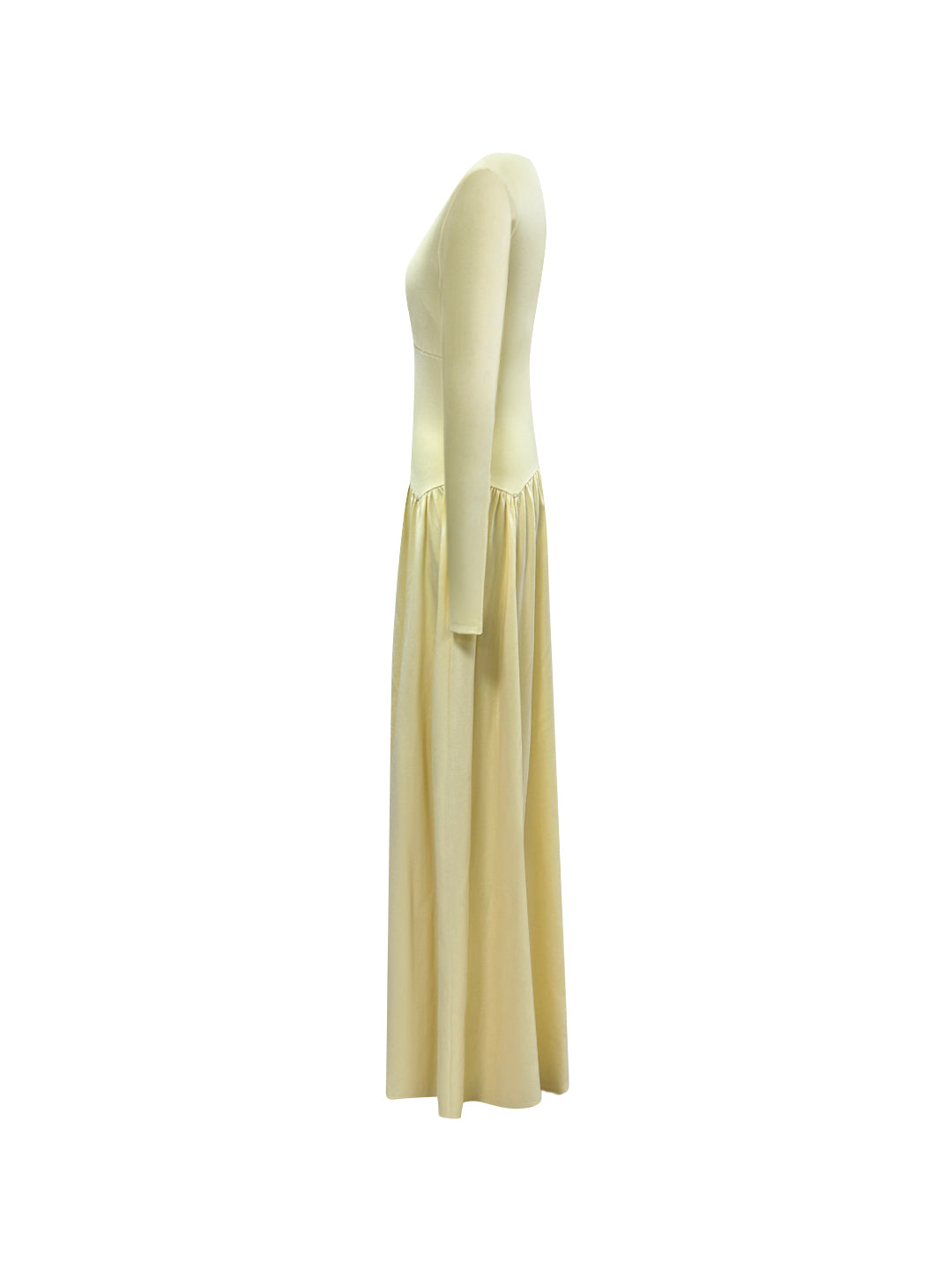 Aminata Long Sleeve Maxi Dress - Buttercream