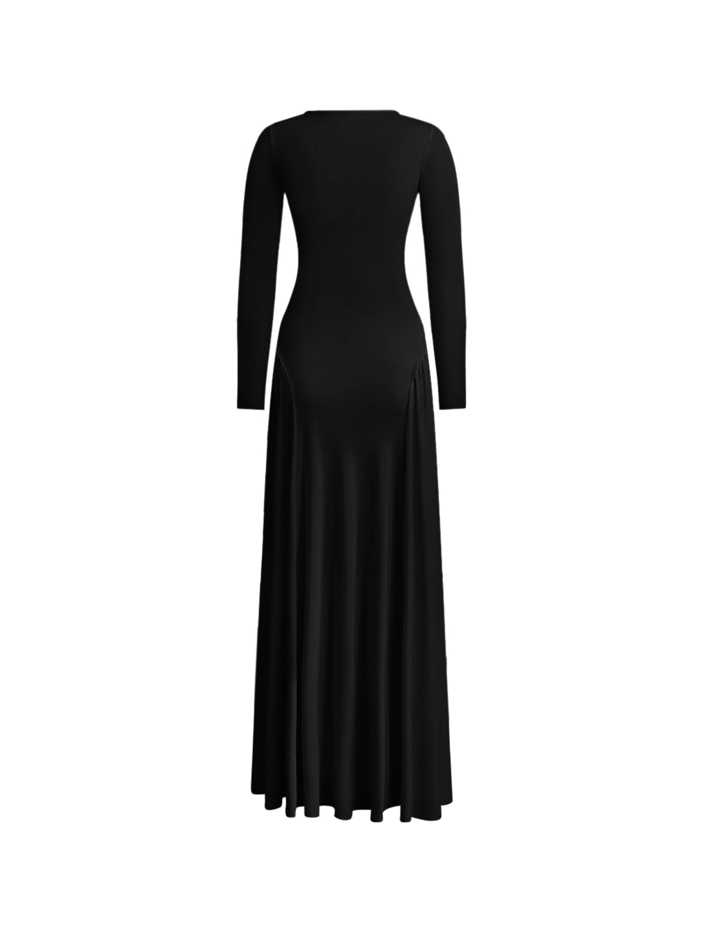 Hayat Long Sleeve Maxi Dress - Black