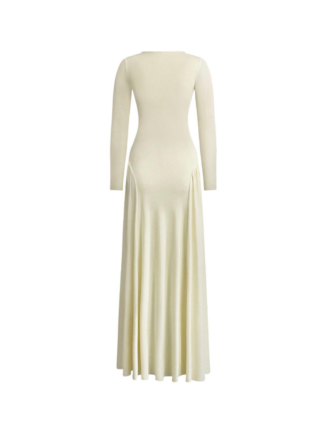 Hayat Long Sleeve Maxi Dress - Beige