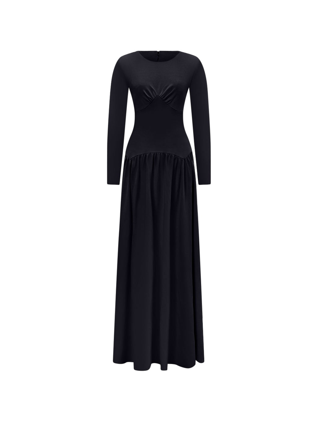 Aminata Long Sleeve Maxi Dress - Black