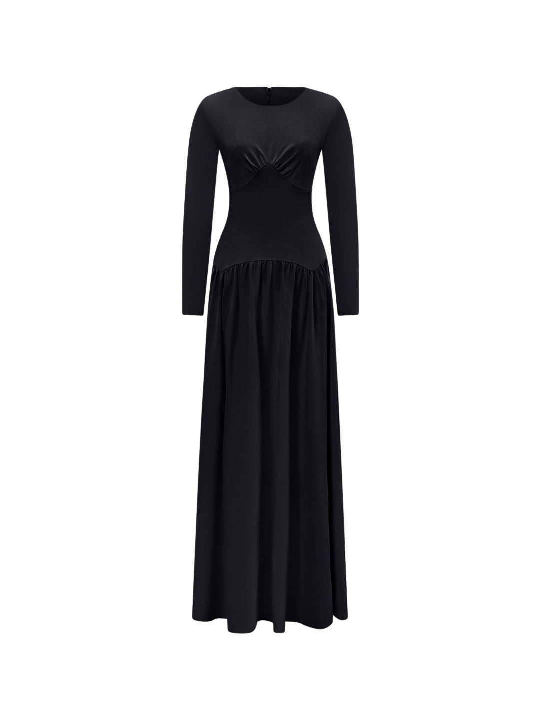 Aminata Long Sleeve Maxi Dress - Black