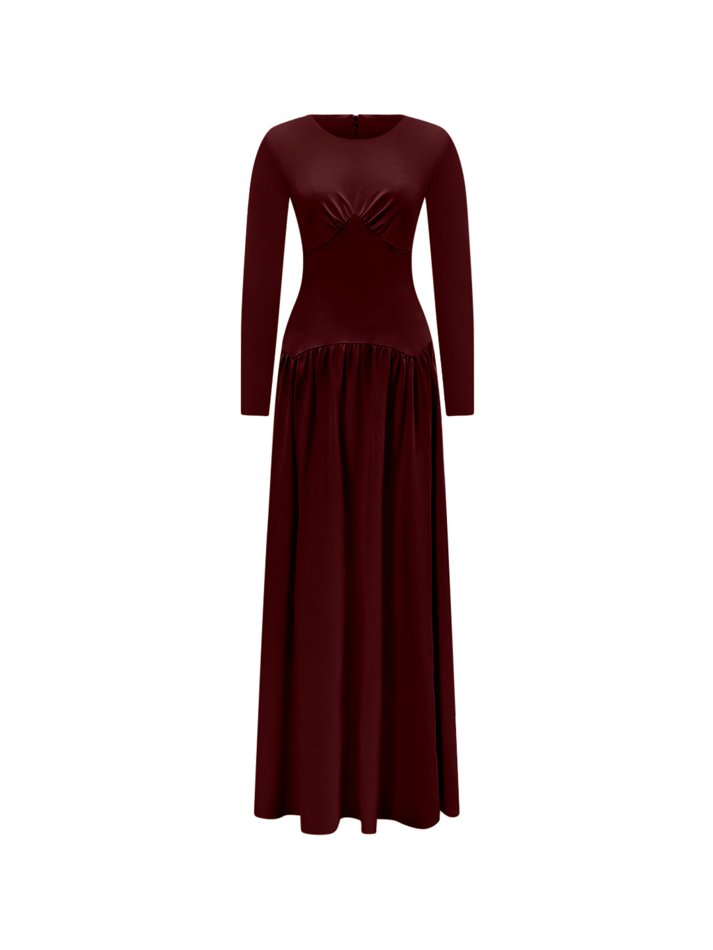 Aminata Long Sleeve Maxi Dress - Maroon