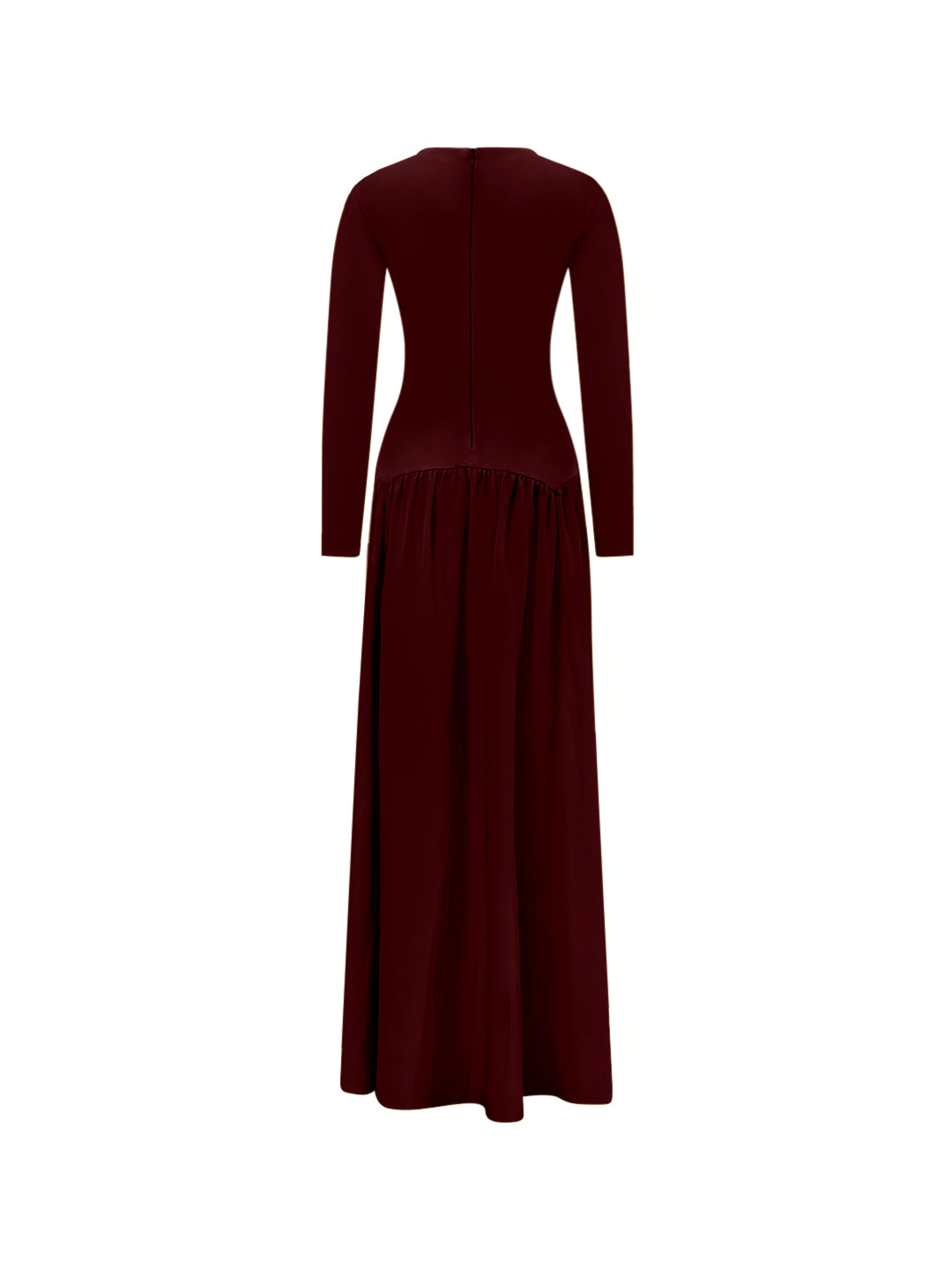 Aminata Long Sleeve Maxi Dress - Maroon